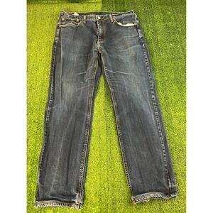 Levis 541 Athletic Taper Jeans Mens 36x32 Dark Wash Blue Stretch Denim
